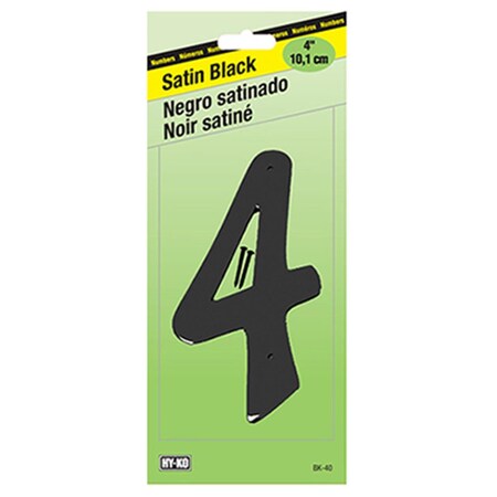 Hy-Ko BK-40-4 4 in. Number 4 With Satin Black Finish Nails 177748